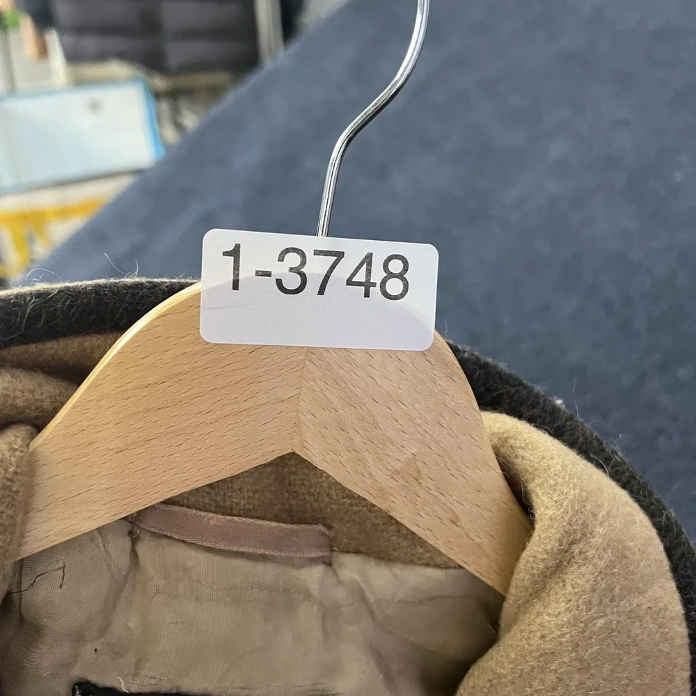 Vintage Loden Coat Mens 42 Beige Wool Lined‎ Single Breasted Overcoat Germany